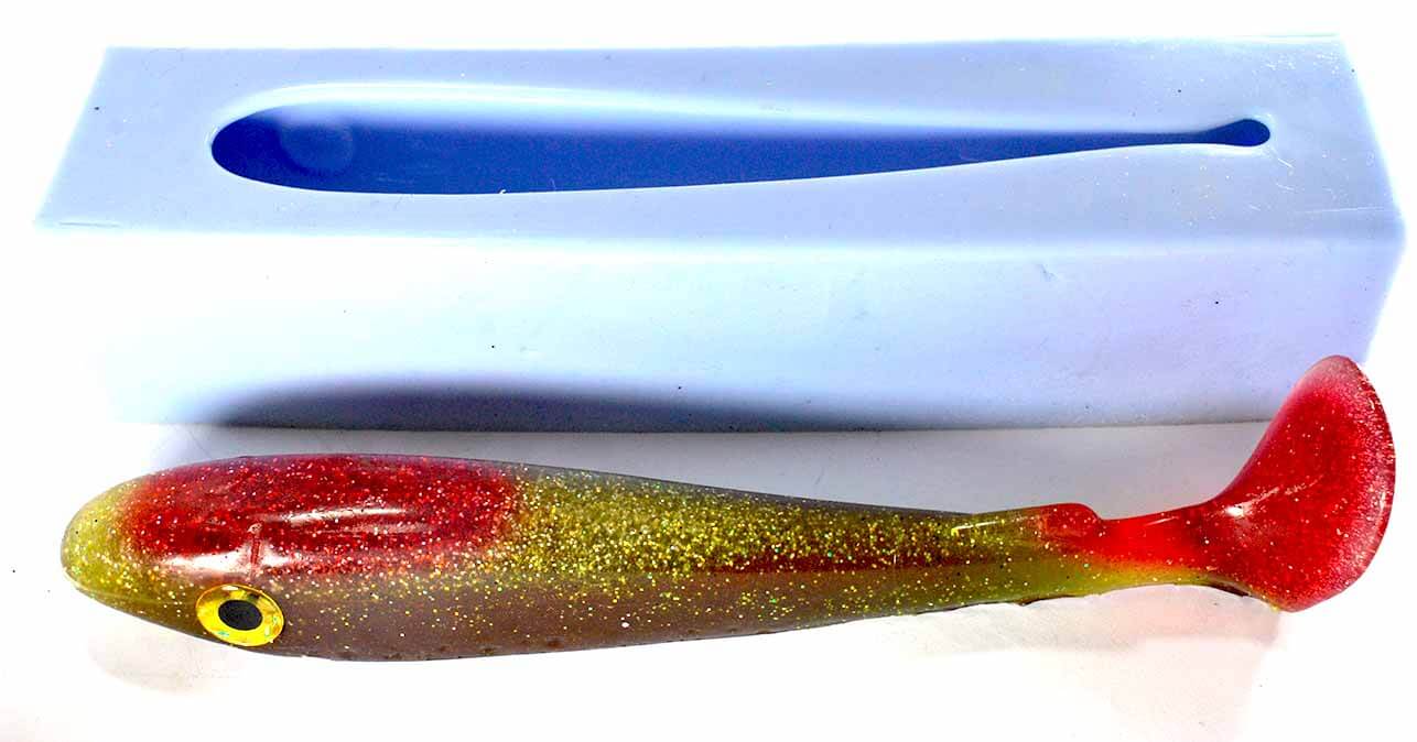 Mould 20cm baruza paddle tail