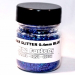 0.4mm Blue Glitter
