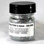 0.4mm Silver Glitter