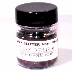 1mm Black Glitter