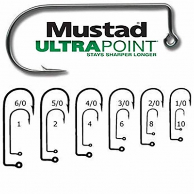 1/0 Mustad Ultra Point Jig Hooks